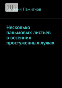 Несколько пальмовых листьев в весенних простуженных лужах