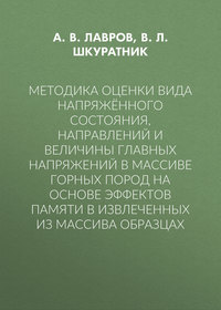 Методика оценки вида напряжённого состояния, направлений и величины главных напряжений в массиве горных пород на основе эффектов памяти в извлеченных из массива образцах