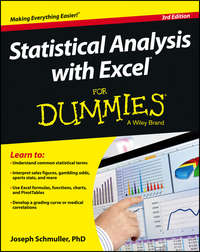 Statistical Analysis with Excel For Dummies