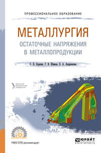 Металлургия. Остаточные напряжения в металлопродукции. Учебное пособие для СПО