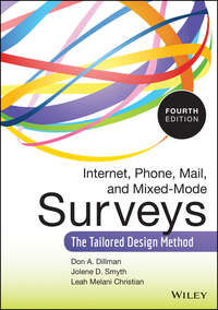 Internet, Phone, Mail, and Mixed-Mode Surveys. The Tailored Design Method