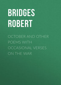 October and Other Poems with Occasional Verses on the War