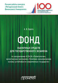 Фонд оценочных средств для государственного экзамена по направлению 41.04.04 «Политология», магистерская программа «Политико-экономические основы устойчивости современных государств»