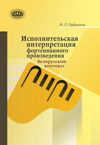 Исполнительская интерпретация фортепианного произведения: белорусский контекст