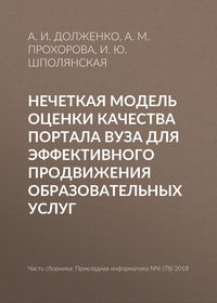 Нечеткая модель оценки качества портала вуза для эффективного продвижения образовательных услуг