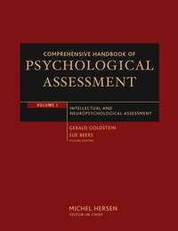 Comprehensive Handbook of Psychological Assessment, Volume 1