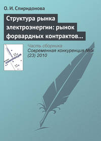 Структура рынка электроэнергии: рынок форвардных контрактов и стимулы к молчаливому сговору