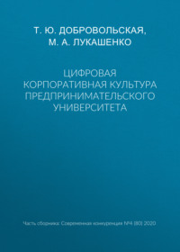 Цифровая корпоративная культура предпринимательского университета