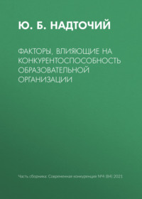 Факторы, влияющие на конкурентоспособность образовательной организации