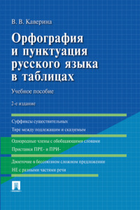 Орфография и пунктуация русского языка в таблицах