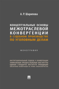 Концептуальные основы межотраслевой конвергенции в судебном производстве по уголовным делам