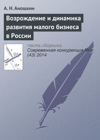 Возрождение и динамика развития малого бизнеса в России