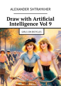 Draw with Artificial Intelligence Vol 9. Girls on bicycles