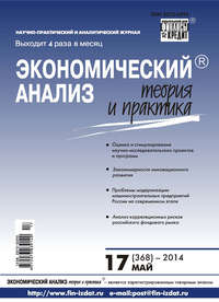 Экономический анализ: теория и практика № 17 (368) 2014