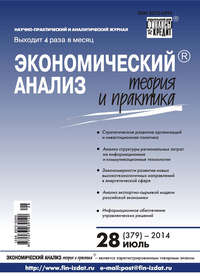 Экономический анализ: теория и практика № 28 (379) 2014