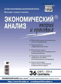 Экономический анализ: теория и практика № 36 (387) 2014