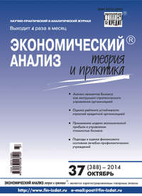 Экономический анализ: теория и практика № 37 (388) 2014