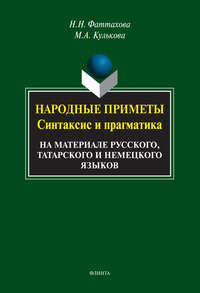 Народные приметы. Синтаксис и прагматика. На материале русского, татарского и немецкого языков